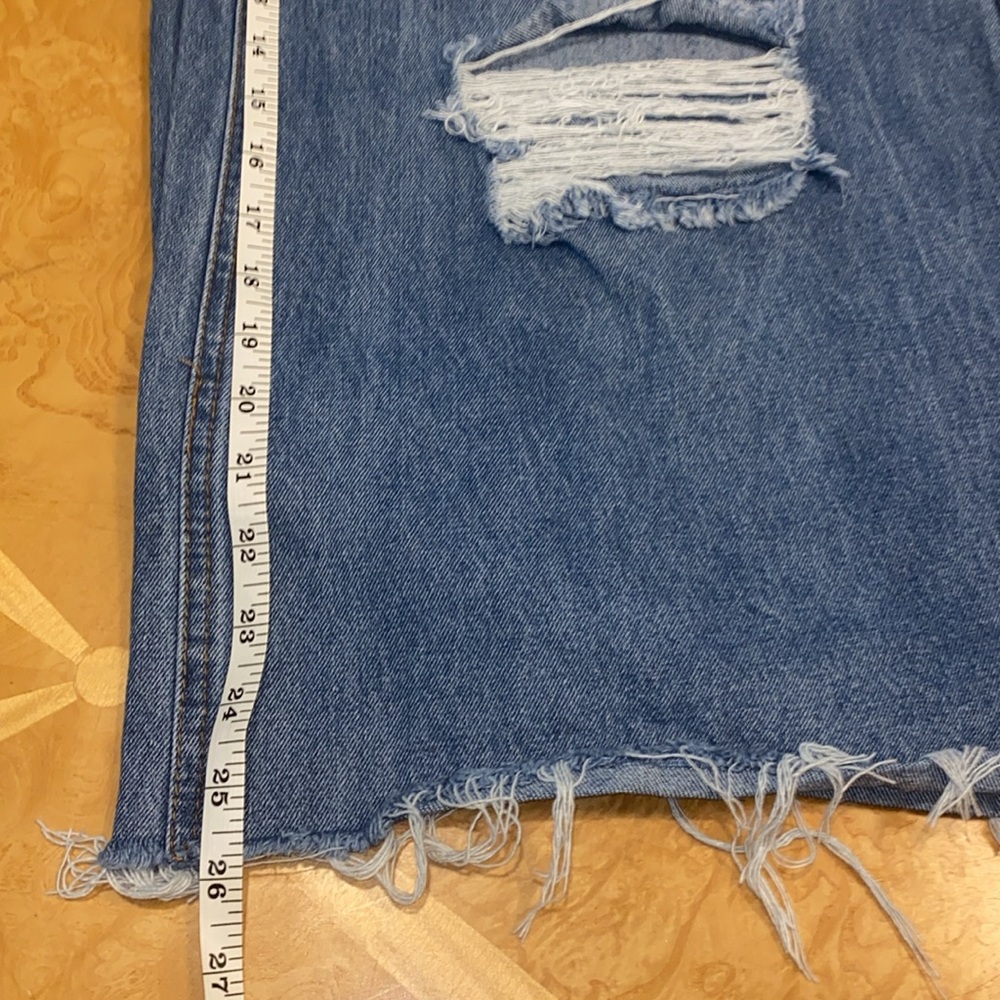 Almost Famous 90’s Baggy Mega High Rise Wide Leg Ripped Jeans Size Juniors 7 - Picture 12 of 15